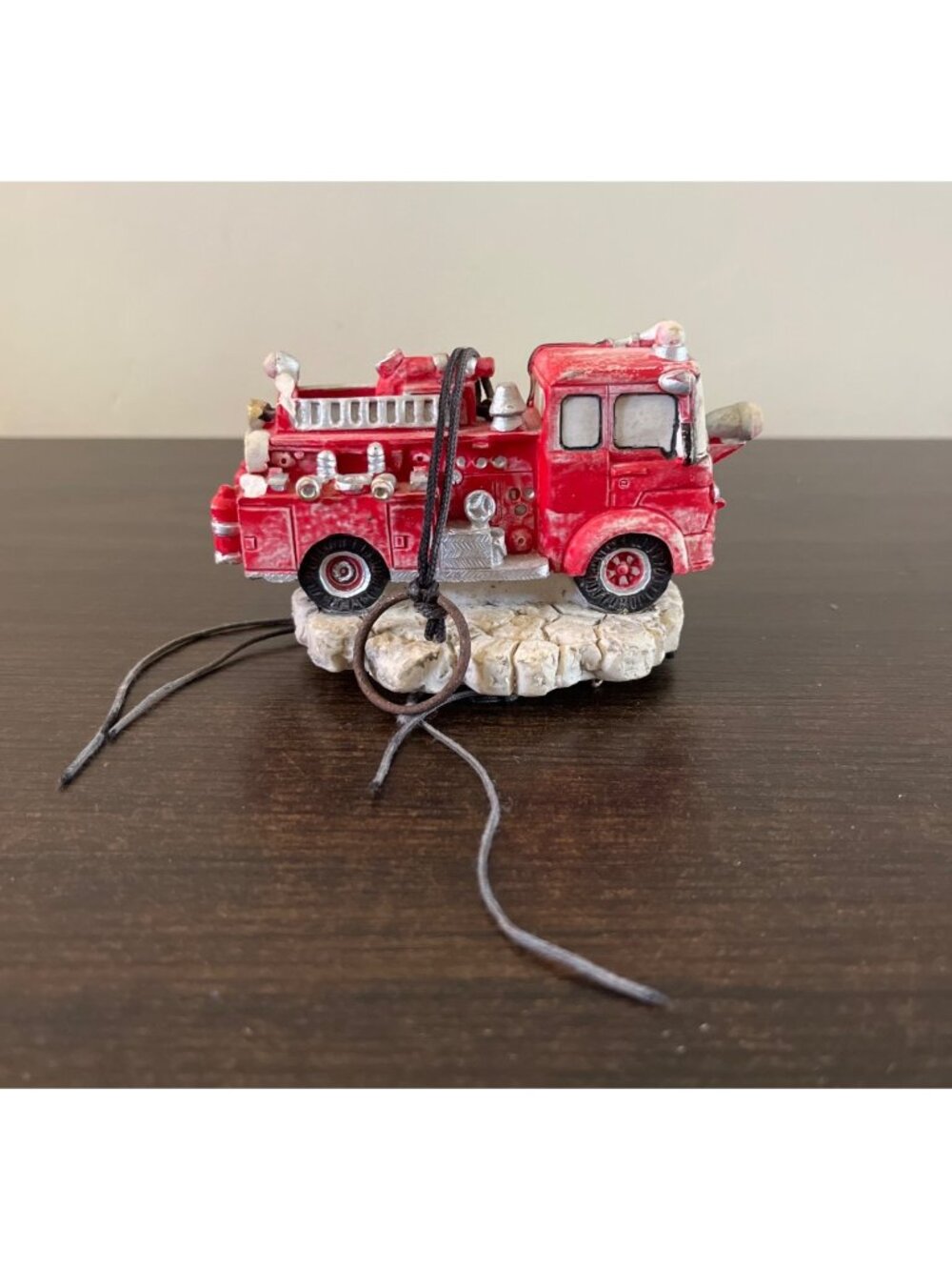 Vintage Firetruck Hanging Piece Ornament Home Decor Firefighters